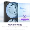 NZXT F280 RGB Core 140mm ARGB PWM 2-Pack Melns