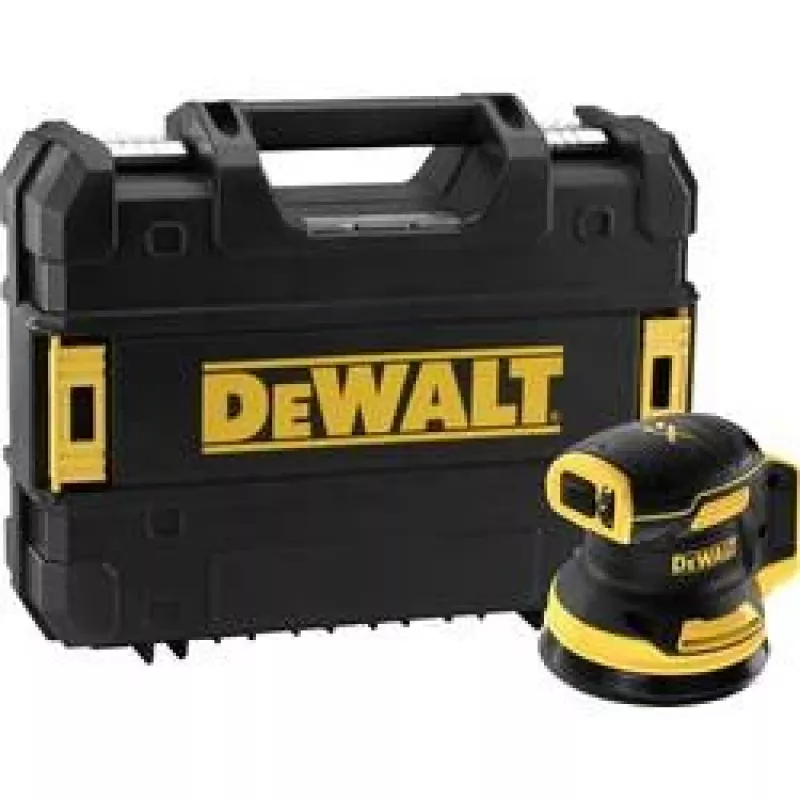 DeWALT DCW210NT-XJ pārnēsājamā slīpmašīna, nejauša orbitāla slīpmašīna, 12000 apgr./min, melna, dzeltena