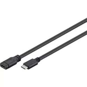 Goobay 45393 USB kabelis, melns