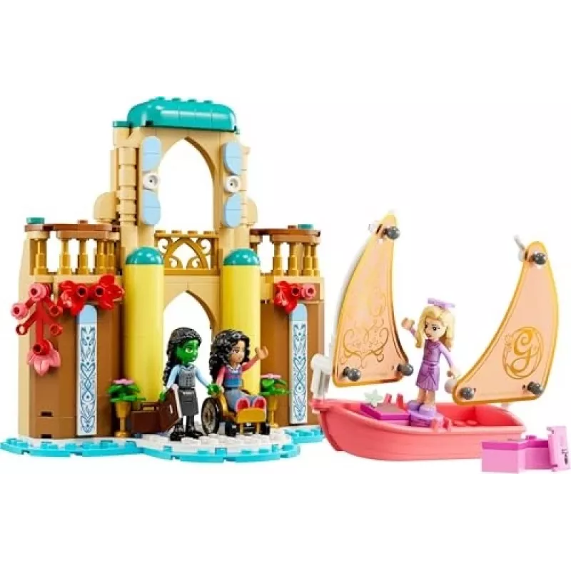 Konstrukciju rotaļlieta LEGO komplekts 75681 ar Wicked, Glinda, Elphaba, Nessarose un Shiz University minifigūrām