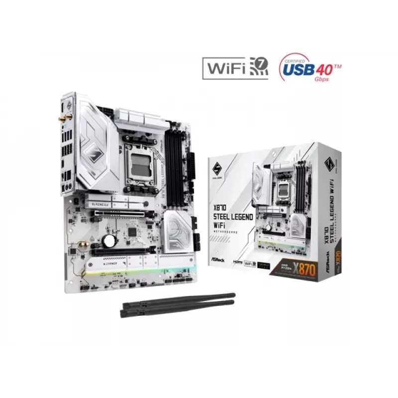 ASRock X870 Steel Legend WiFi AM5 ATX mātesplate