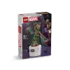 LEGO Marvel Dejojošais Groot būvējama animēta rotaļlieta darbības figūra Galaktikas sargi tēls bērnu ar roku darbināms interaktīvs rotaļu komplekts supervaronis