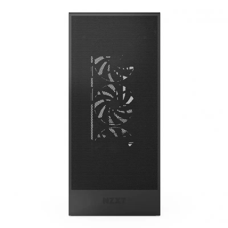 NZXT H7 Flow (2024) vidējā torņa korpuss - pilnīgi melns