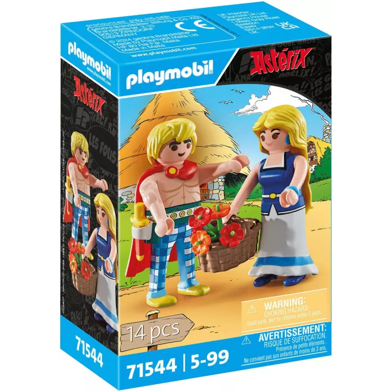 PLAYMOBIL | Asterix | Tragicomix un Falbala | Iemīlējies pāris no Asterika Visuma | Rotaļlieta bērniem no 5 gadu vecuma | 71544