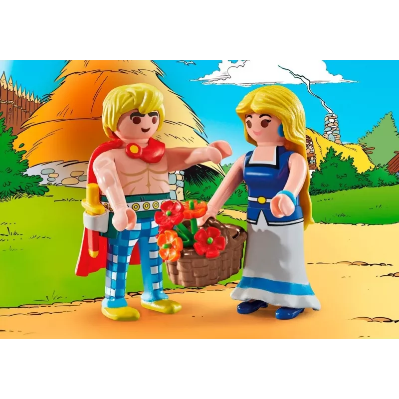 PLAYMOBIL | Asterix | Tragicomix un Falbala | Iemīlējies pāris no Asterika Visuma | Rotaļlieta bērniem no 5 gadu vecuma | 71544