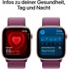 APPLE Watch Series 10 GPS 46mm rozā zelta alumīnija korpuss ar plūmju krāsas sporta cilpu