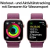 APPLE Watch Series 10 GPS 46mm rozā zelta alumīnija korpuss ar plūmju krāsas sporta cilpu