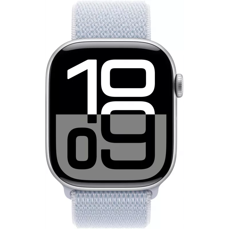APPLE Watch Series 10 GPS 46mm Sudraba alumīnija korpuss ar Blue Cloud Sport Loop