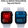 APPLE Watch Series 10 GPS 46mm Sudraba alumīnija korpuss ar Blue Cloud Sport Loop