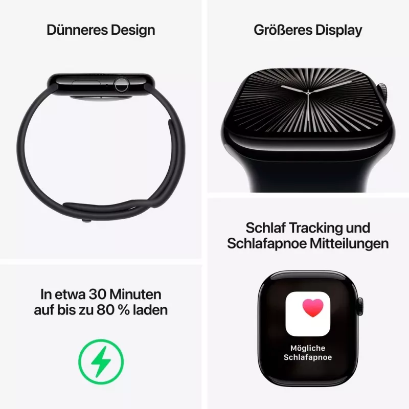 APPLE Watch Series 10 GPS 46mm Sudraba alumīnija korpuss ar Blue Cloud Sport Loop