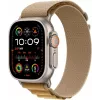 Apple Watch Ultra 2 GPS + Cellular 49 mm dabīgā titāna korpuss ar iedeguma Alpu joslu - Vidēja (MX4F3FD/A)