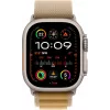 Apple Watch Ultra 2 GPS + Cellular 49 mm dabīgā titāna korpuss ar iedeguma Alpu joslu - Vidēja (MX4F3FD/A)