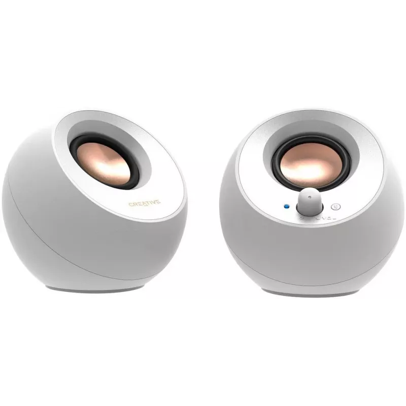 Creative Labs Pebble V3 Balts Vadu un Bezvadu 10 W