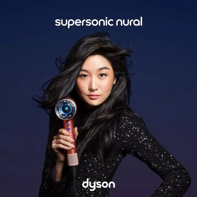 Dyson Supersonic matu žāvētājs Nural Strawberry Brown, 1600W, 3 ātruma iestatījumi
