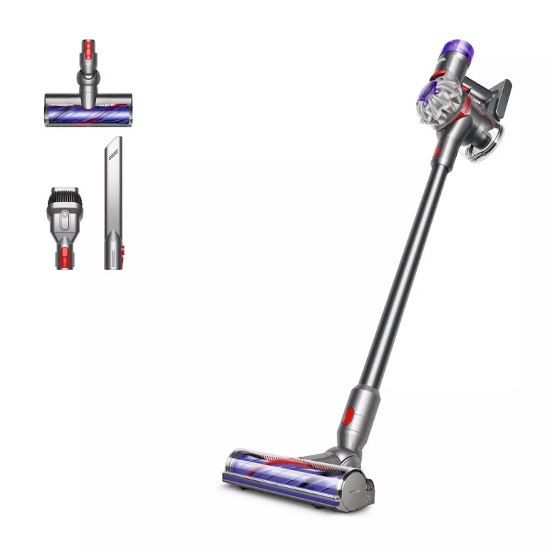 Dyson V8 Advanced 2-in-1 stick putekļsūcējs Battery Dry Bagless Nickel, Silver