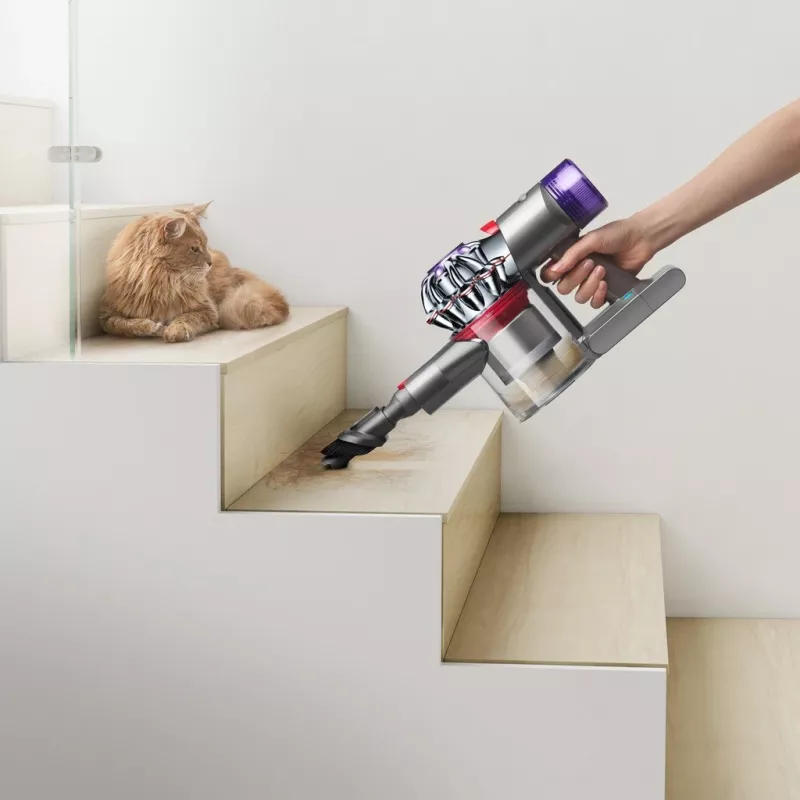 Dyson V8 Advanced 2-in-1 stick putekļsūcējs Battery Dry Bagless Nickel, Silver