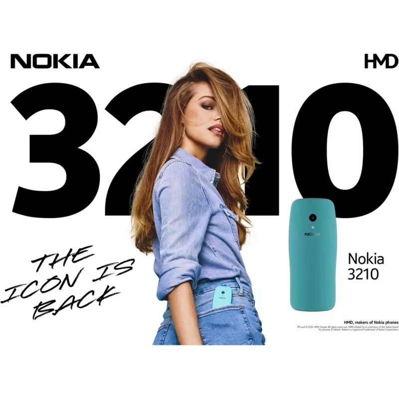 Nokia 3210 6,1 cm (2.4) zils funkciju tālrunis (1GF025CPJ2L06)