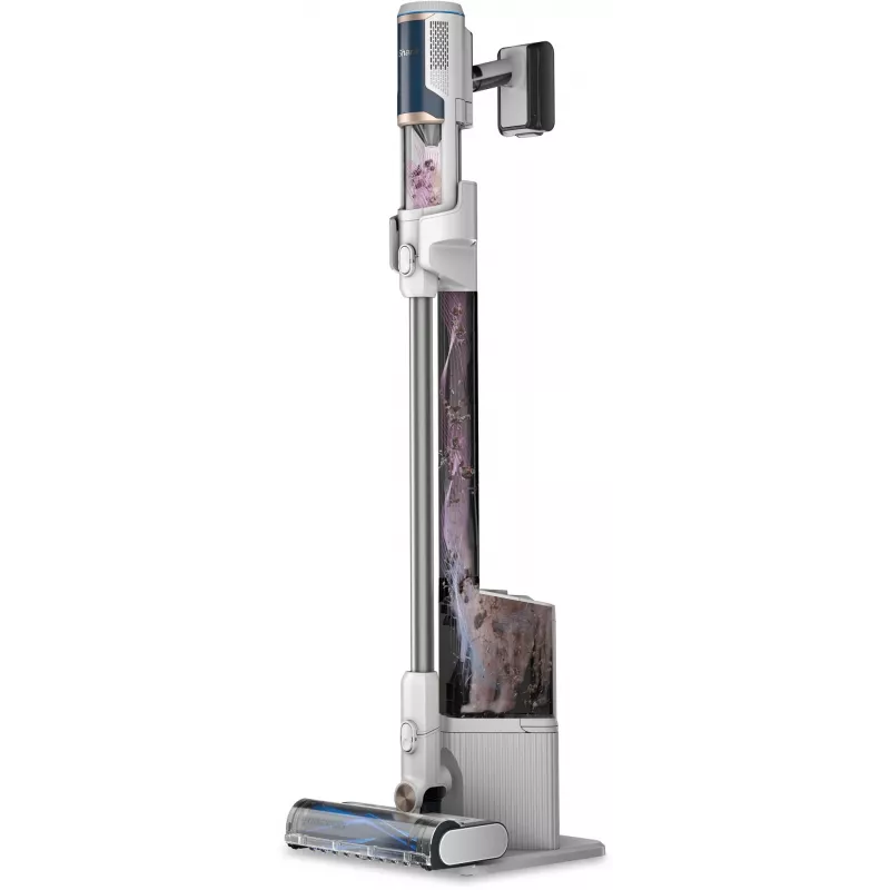 Sharkclean BU3521EU stickputekļsūcējs/elektriskā slota 2-in-1 stickputekļsūcējs Akumulators Bezmaiss 21.6 W Zils, Balts
