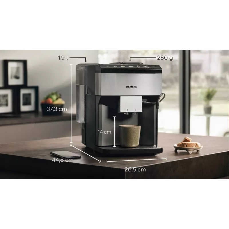 Siemens EQ.500 TP516DX3 kafijas automāts Pilnībā automātiska espresso mašīna 1,9 L