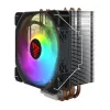 CPU dzesētājs SAVIO SAVGCOVORTEXX2ARGB ar 4 siltuma caurulēm, 120 mm ARGB ventilatoru, melns