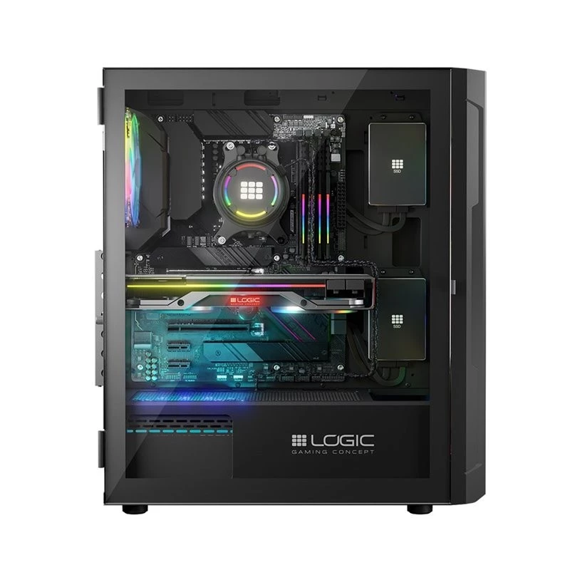Logic ARAMIS ARGB MINIDI USB 3.0 korpuss melns