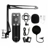 PC mikrofons MEDIA-TECH MT397S — vadu, XLR ieeja, 20–20000 Hz, 150 Ω, -32 dB, 2,4 m kabelis, galda statīvs, melns