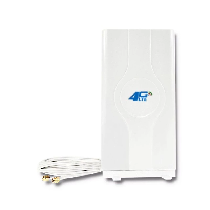Daudzvirzienu antena QOLTEC 57013, 0.6–2.7 GHz, 30 dBi, vertikālā polarizācija, 50 Ω, balts ABS korpuss
