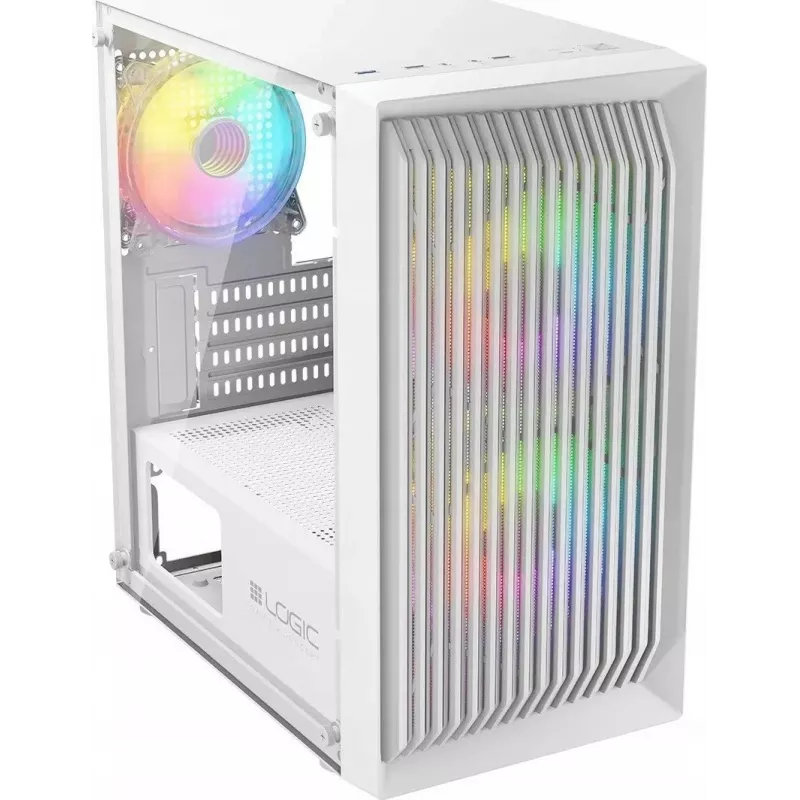 LOGIC ATOS ARGB Mini USB 3.0 korpuss balts