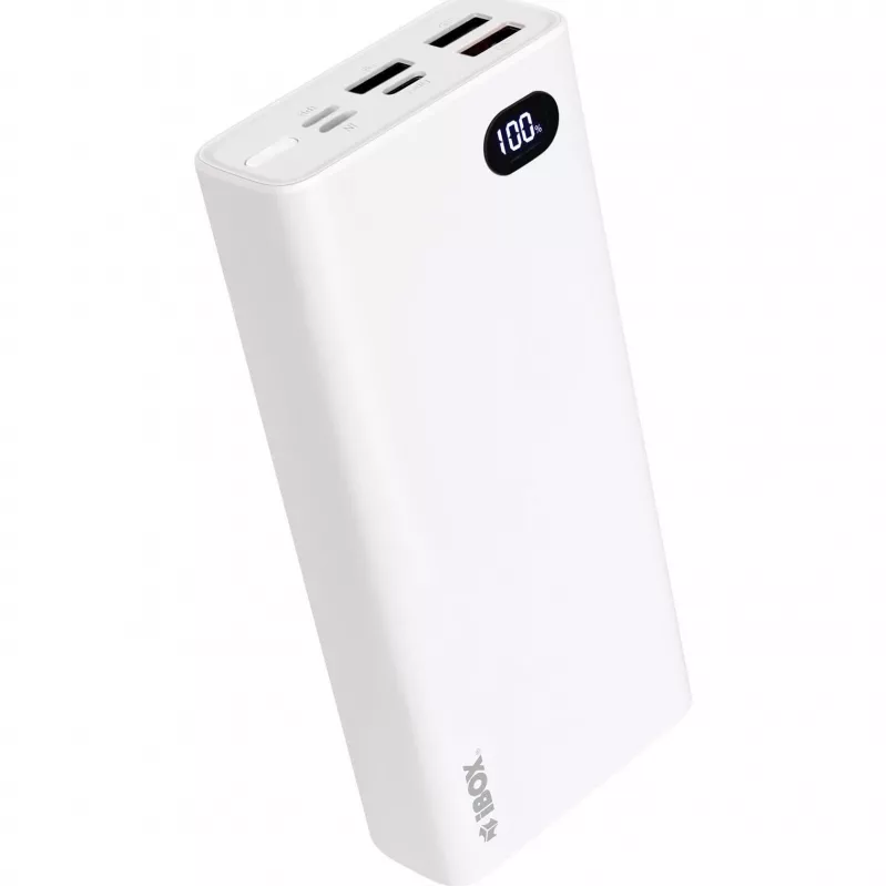 Power Bank iBOX PB20 20000 mAh ir Ibox produkts no mūsu Power Banks klāsta. Izceļas ar baltu krāsu, plastmasas materiālu un iekšējo tipu.