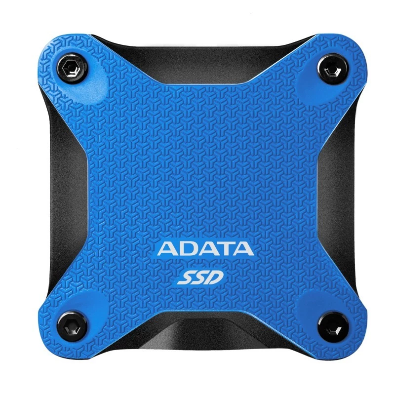 Ārējais SSD ADATA SD620 512 GB, USB 3.2 Gen 2 Micro-USB B, zils, silikona korpuss, triecienizturīgs