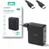 Sienas lādētājs Aukey PA-B7O, 3 × USB, GaN tehnoloģija