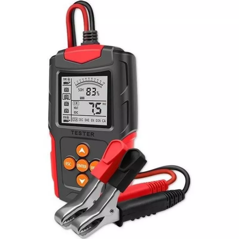 Qoltec 52484 LCD digitālais akumulatora testeris | 12V | 24V | 3Ah-200Ah