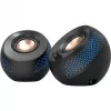 CREATIVE Pebble X 2.0 USB-C datora skaļruņi ar regulējamu RGB apgaismojumu, Bluetooth 5.3, USB audio, līdz 15 W RMS jaudai, PC un Mac