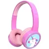 Denver BTH-106P austiņas/headset Vadu un bezvadu galvas saite Zvani/Mūzika Bluetooth Rozā