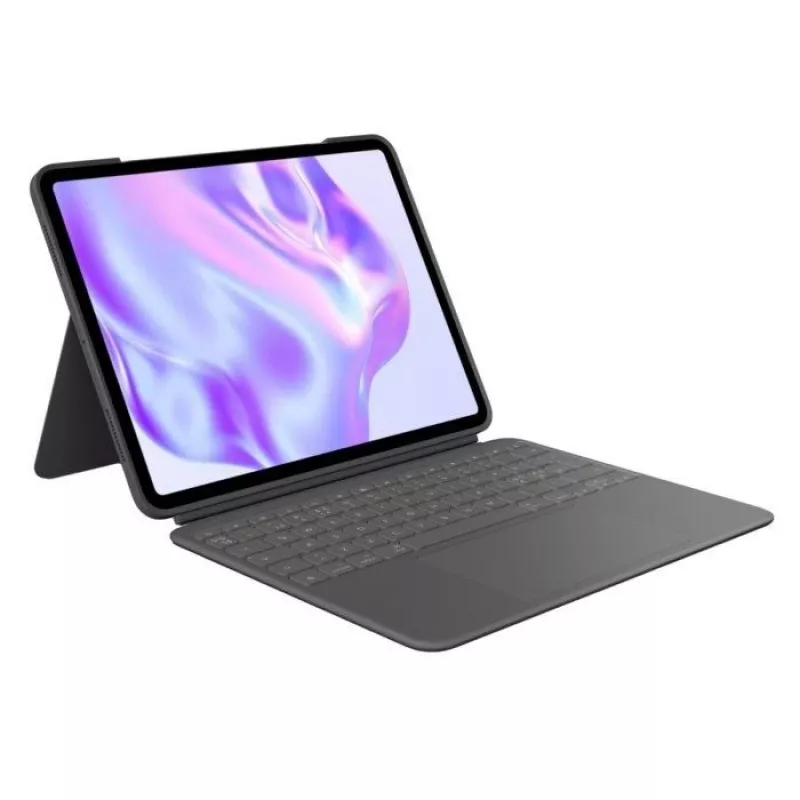 Logitech Combo Touch - Tastatur und Foliohülle - mit Trackpad - hinterleuchtet - Apple Smart connector - QWERTY - Nordisch (Dänisch/Finnisch/Norwegisc