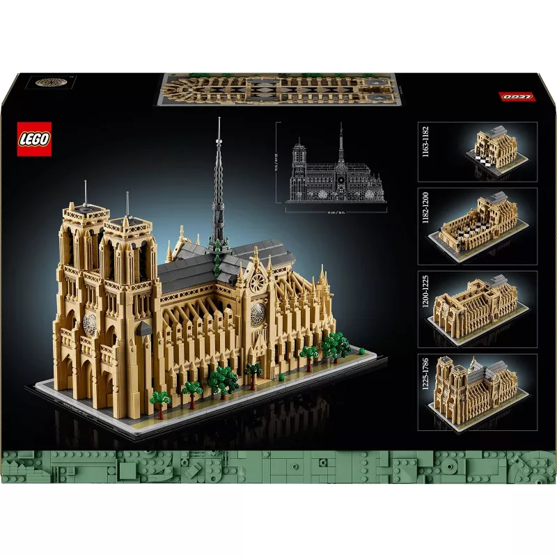 LEGO Architecture Notre-Dame de Paris komplekts pieaugušajiem 21061