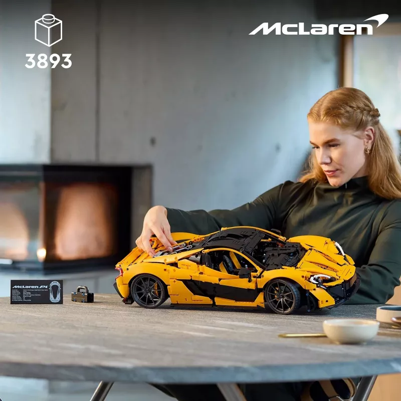 LEGO Technic 42172 McLaren P1 Modeļa Auto Komplekts Pieaugušajiem