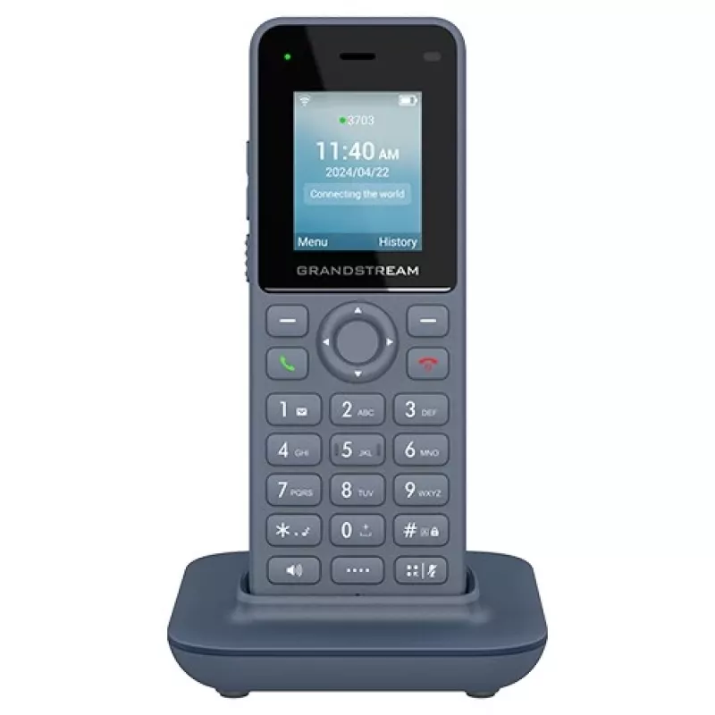Grandstream Networks WP816 IP tālrunis antracīta krāsā 2 līniju LCD Wi-Fi