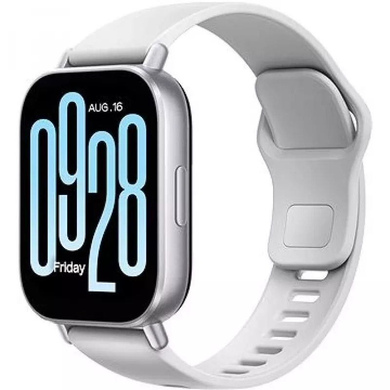 Smartwatch Xiaomi Redmi Watch 5 Active — 2 collas (5,08 cm) LCD, 320×385, 470 mAh, sudraba, TPU siksniņa, 42,2 g