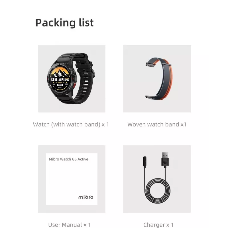 Smartwatch MiBro GS Active Silver