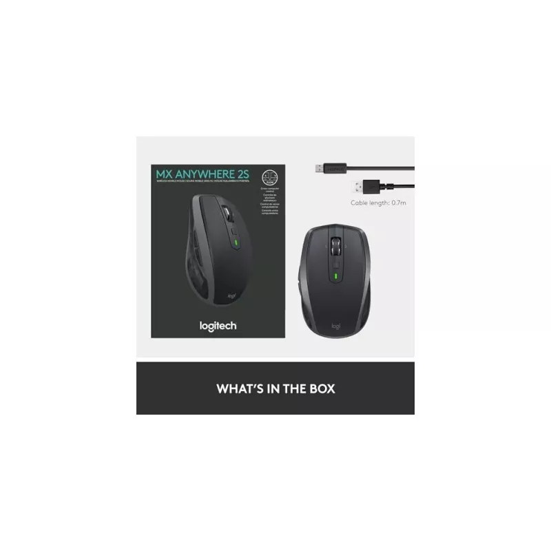 MX Anywhere 2S Wireless pele/Graphite - BT - N/A