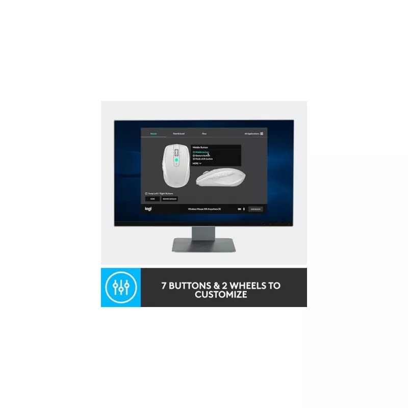 MX Anywhere 2S Wireless pele/Graphite - BT - N/A