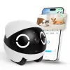 Robotizēts mājdzīvnieku monitors Enabot Rola Mini — Wi‑Fi, 5000 mAh baterija, 3 MP, 137° skata leņķis, balta/melna