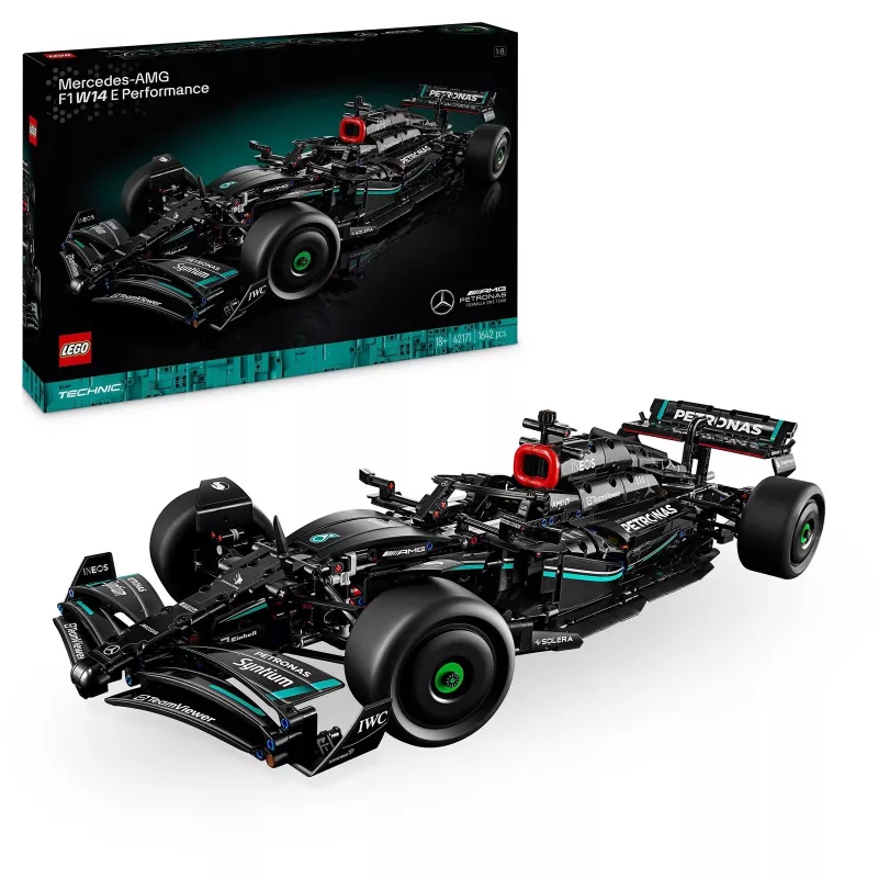 LEGO Technic modela komplekts Mercedes‑AMG F1 W14 E Performance — 1 432 gab., ieteicamais vecums 18+
