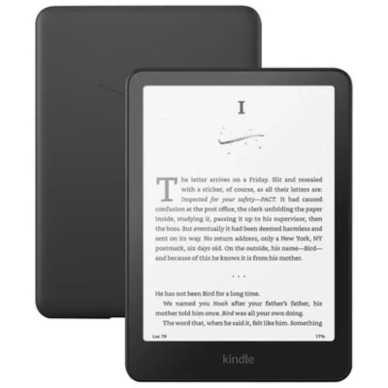 E-lasītājs Amazon Kindle Paperbalta (12. paaudze 2024) — 7 collu displejs, 16 GB, melna, Wi‑Fi, Bluetooth, USB‑C