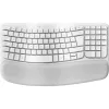 Tastatūra Logitech Wave Keys Mac QWERTZ vācu balta