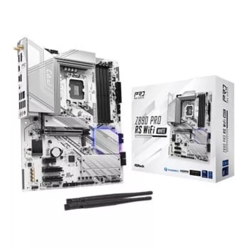 Mātesplate ASRock Z890 Pro RS WiFi White Intel Z890 LGA 1851 ATX