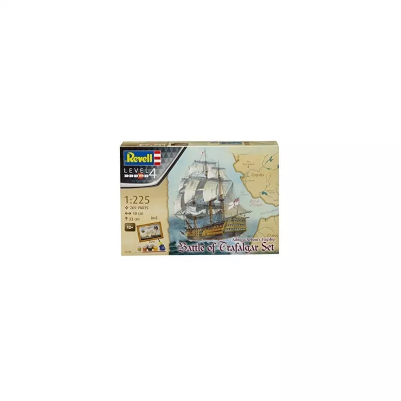 Revell 1:225 mēroga HMS Victory Trafalgar dāvanu komplekta modelis