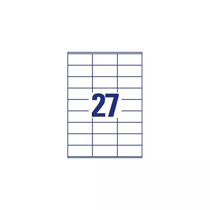 Avery-Zweckform 3479 etiķetes, balts papīrs, 70x32 mm, pastāvīga līme