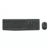 Logitech MK235 Izturīgs bezvadu tastatūras un peles komplekts pelēkā krāsā